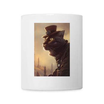 Herr Katze - Tasse - Weiß - Vorne