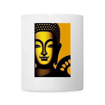 Goldener Buddha - Tasse - Weiß - Vorne