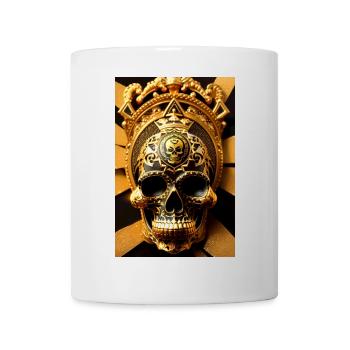 Maya-Schädel - Tasse - Weiß - Vorne