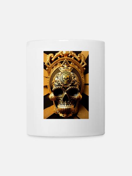 Maya-Schädel - Tasse - Weiß