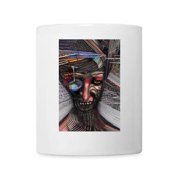 Abstrakte Kunst - Tasse - Weiß - Vorne