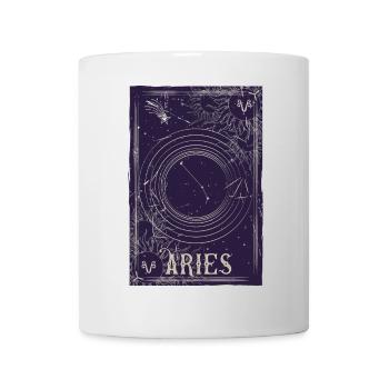 Widder Sternbild Himmlischer Ring - Tasse - Weiß - Vorne