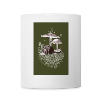 Mushrooms Vineyard Snail Snail Crystals - Mug - white - Front