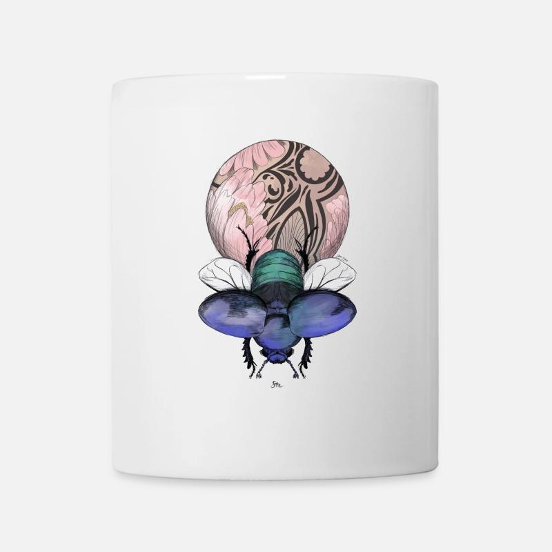 Skarabäus mit Wunderkugel - Tasse - Weiß