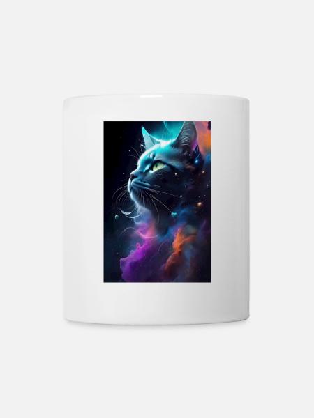 Katzen Gesicht - Tasse - Weiß
