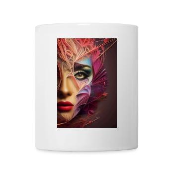 Abstract Facial Art - Mug - white - Front