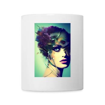Abstract Facial Art - Mug - white - Front
