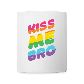 Mois de la fierté LGBTQ - Kiss Me Bro - Mug blanc - blanc - Devant