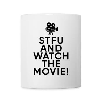 Regarder des films Déclaration Binge Watching Cinema - Mug blanc - blanc - Devant