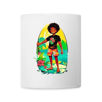Strandfreundschaft - Sommerliche Abenteuer - Tasse - Weiß - Vorne