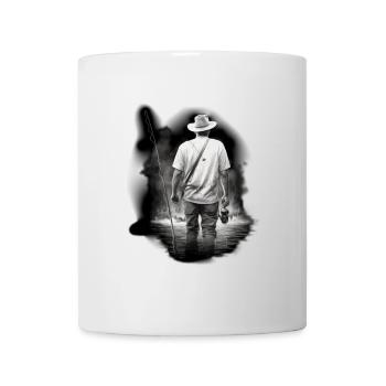 Pêche à la vie blanche - Mug blanc - blanc - Devant