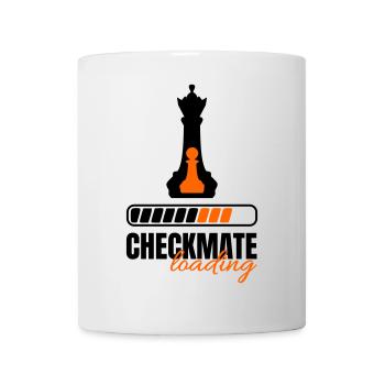 Échec et mat Chargement de la reine et du pion - Mug blanc - blanc - Devant