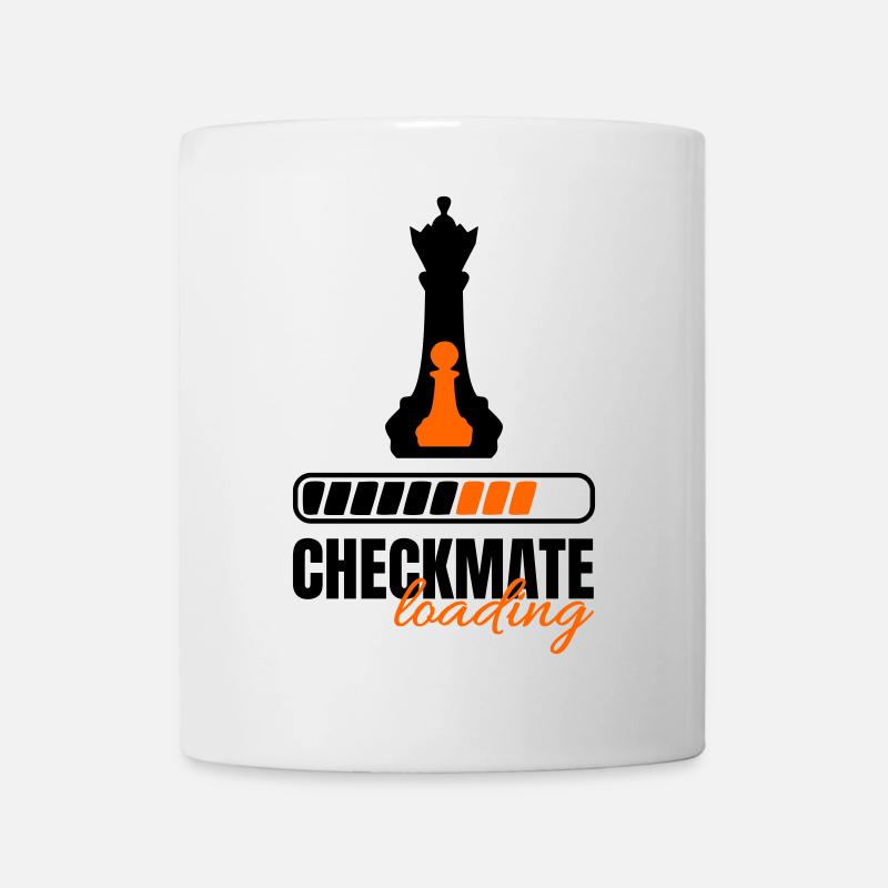 Checkmate Loading Queen and Pawn - Mug - white