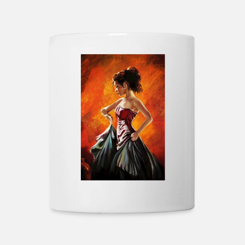 Danseuse flamenco - Mug blanc - blanc