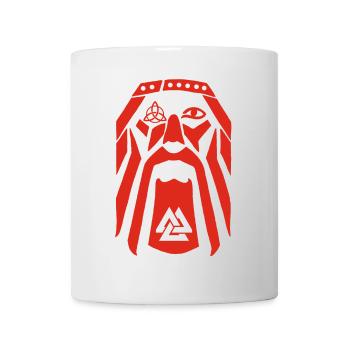 Wikingerkrieger (rot) - Tasse - Weiß - Vorne