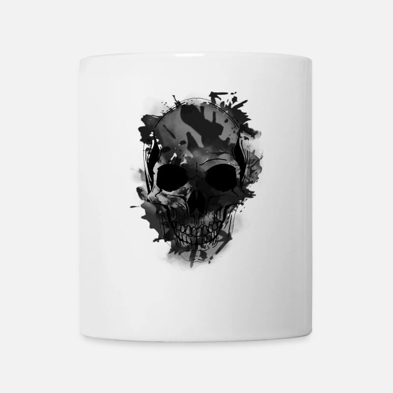 Totenkopf - Tasse - Weiß