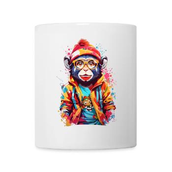 Coole Affe - Tasse - Weiß - Vorne