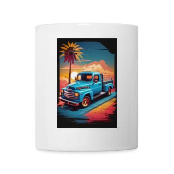 Pick-up Truck - Tasse - Weiß - Vorne