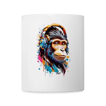 Coole Affe - Tasse - Weiß - Vorne