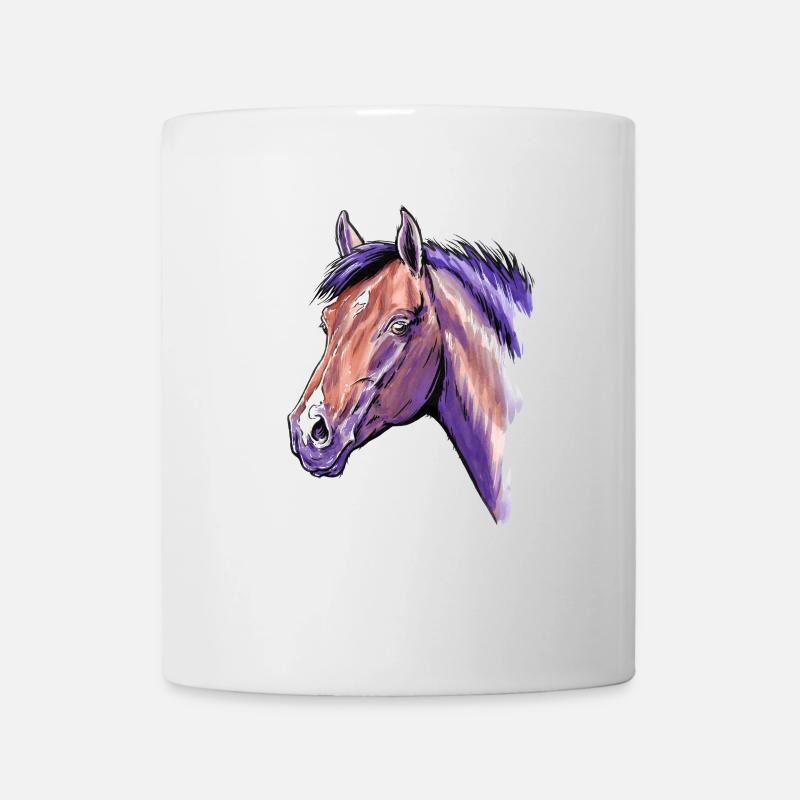 Pferd Portrait - Tasse - Weiß