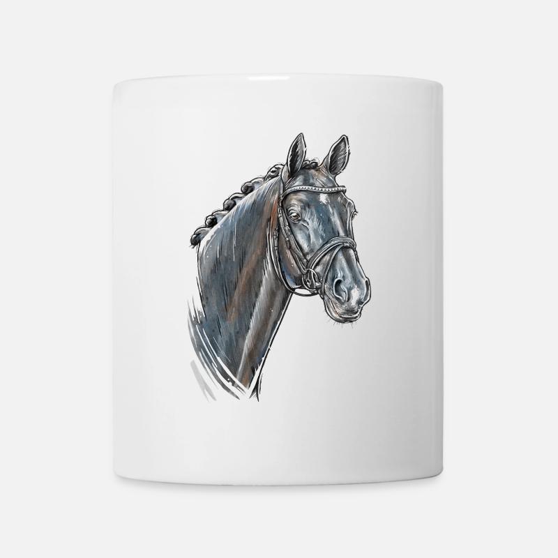 Pferd Portrait Totilas - Tasse - Weiß