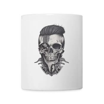 Hipster Skull - Mug - white - Front