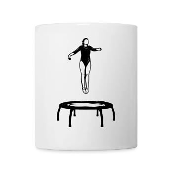 Trampolin Mädchen - Tasse - Weiß - Vorne