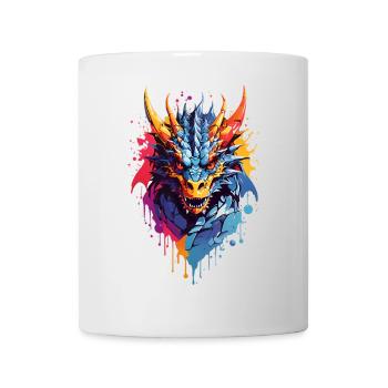 Coole Drache - Tasse - Weiß - Vorne