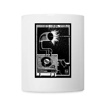 GOODBYE CRUEL WORLD - Vinyle et Gramophone - Mug blanc - blanc - Devant