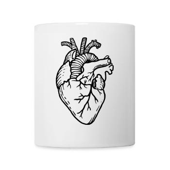 Herz-Organ - Tasse - Weiß - Vorne