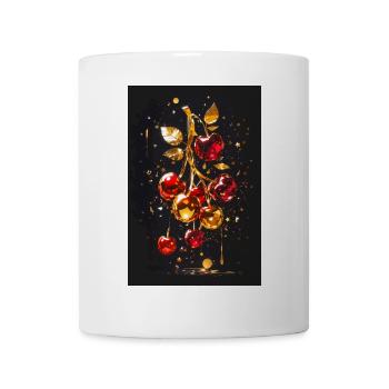 Kirsche Golden - Tasse - Weiß - Vorne