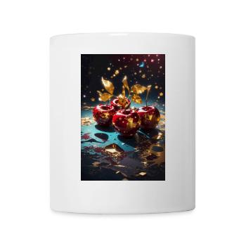 Kirsche Golden - Tasse - Weiß - Vorne