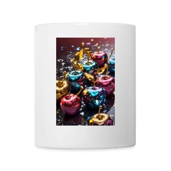 Cherries Golden Metallic - Mug - white - Front