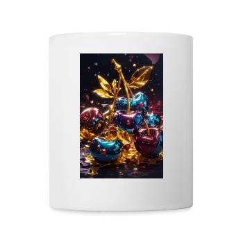 Kirschen Golden - Tasse - Weiß - Vorne