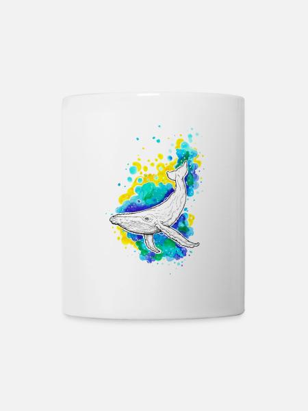 Buckelwal - Tasse - Weiß