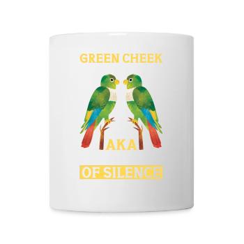 Perruche verte alias Destructeur du perroquet silencieux - Mug blanc - blanc - Devant