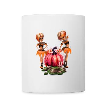 Design mignon d’Halloween - Mug blanc - blanc - Devant