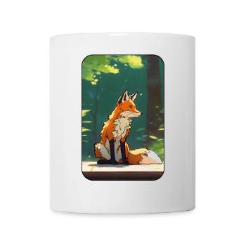 Fuchs im Wald - Tasse - Weiß - Vorne