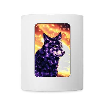 Lila Wolf - Tasse - Weiß - Vorne
