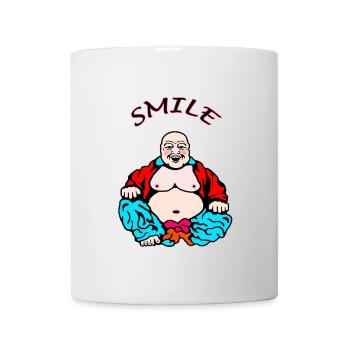 Cheerful yoga - Mug - white - Front