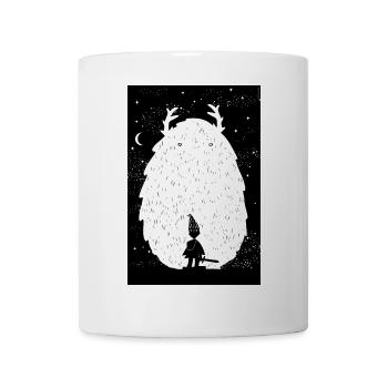 Der Yeti und der Krieger - Tasse - Weiß - Vorne