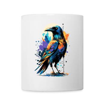 Black Raven - Crow Colorful - Ravens & Crows - Mug - white - Front