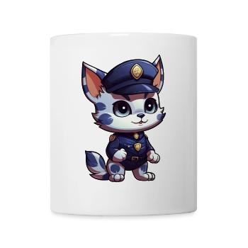 Police des chatons - Mug blanc - blanc - Devant