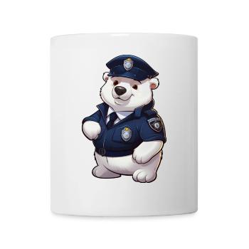 Police Polar Bear - Mug - white - Front