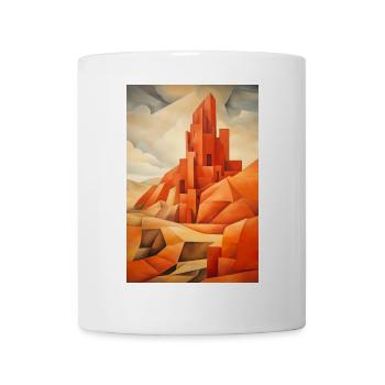 Wüstenlandschaft, Wüstendorf - Tasse - Weiß - Vorne
