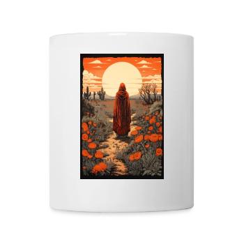 Ethereal Woman and Desert in Bloom - Mug - white - Front