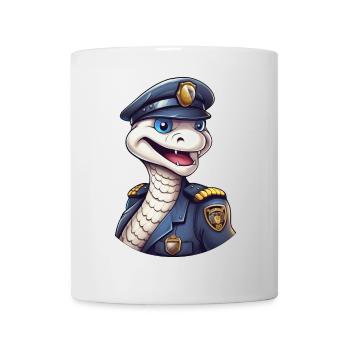 Snake Policewoman - Mug - white - Front