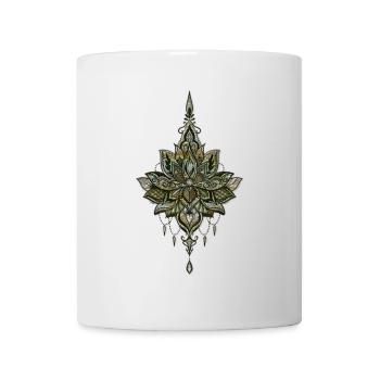 Beautiful and mysterious lotus flowers. - Mug - white - Front