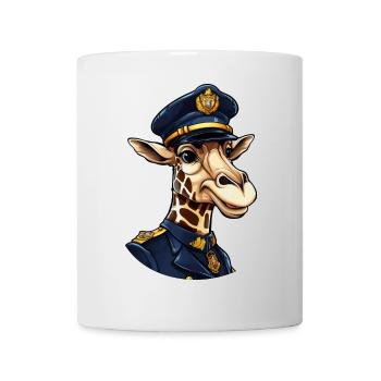Giraffe Policewoman - Mug - white - Front