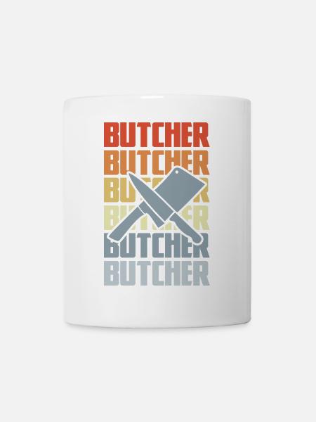 Boucher rétro - Mug blanc - blanc